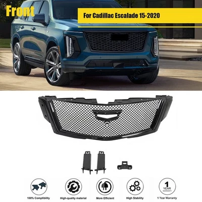 Front Bumper Grille Grill Honeycomb Black Mesh For Cadillac Escalade 15-2020 Foto 1 de 4