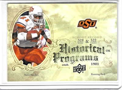 2011 Upper Deck Barry Sanders Historical Programs #HP-15 OSU Cowboys HOF - Image 1 of 2
