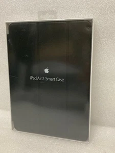 Genuine Apple iPad Air 2 Leather Smart Case Black MGTV2ZM/A - Picture 1 of 6