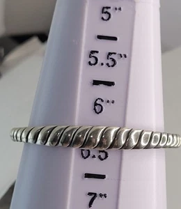 Vintage Carolyn Pollock Relios Sterling Silver Native style cuff bracelet 6.5' - Picture 1 of 9