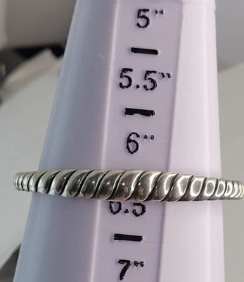 Vintage Carolyn Pollock Relios Sterling Silver Native style cuff bracelet 6.5' - Image 1 of 4