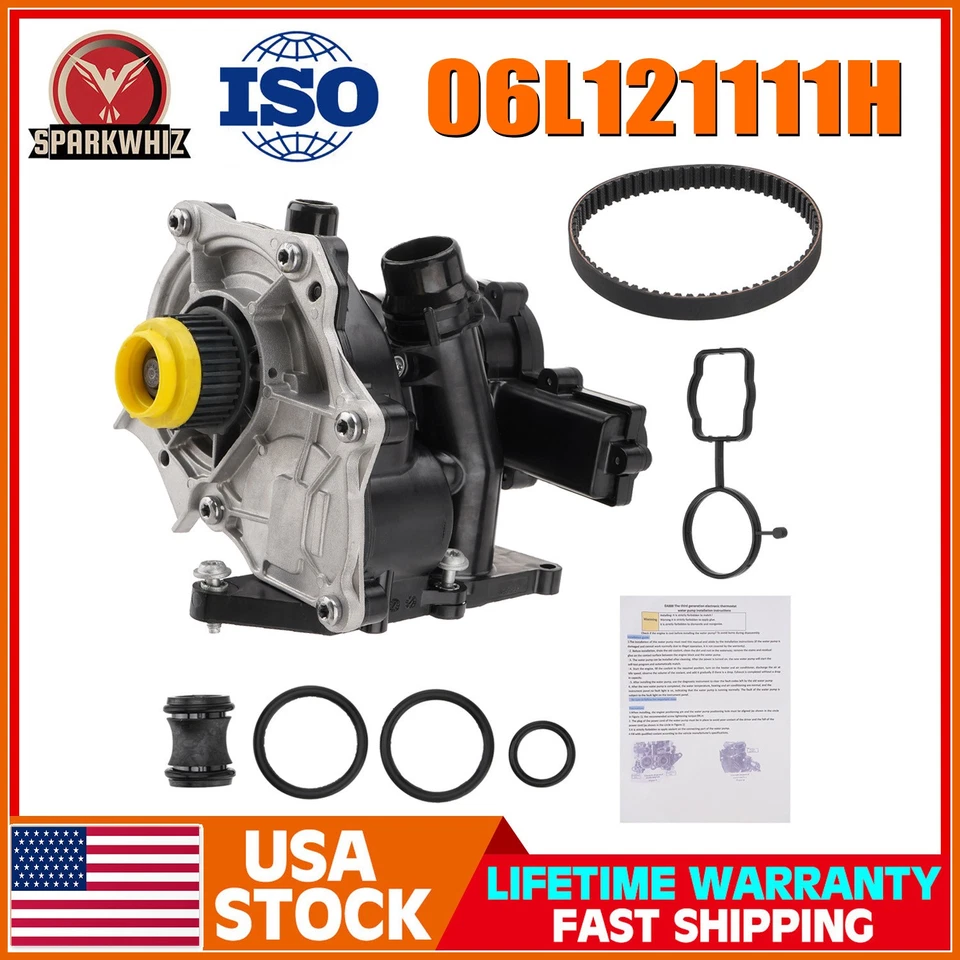 Conjunto de carcasa termostato bomba de agua para VW Golf Passat Tiguan AUDI A3/S3 A4 Foto 1 de 4