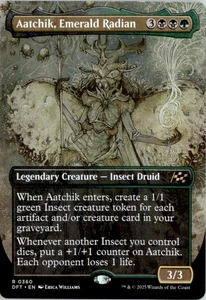 Aatchik, Emerald Radian (Borderless) Aetherdrift DFT Normal NM - Picture 1 of 2