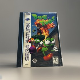 Sega Saturn Game Bug Too! CIB Complete W Reg Card CIB