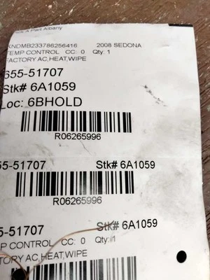 2006-2014 KIA SEDONA AC HEAT CLIMATE TEMPERATURE CONTROL OEM  - Image 1 of 4