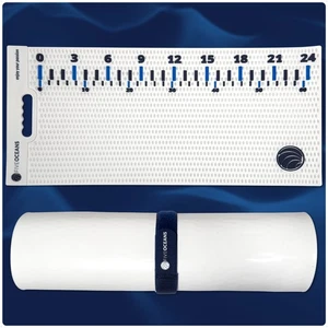 Fish Fillet Mat 28" x 14", White - Heavy-Duty Non-Slip Roll-Up Cutting Board, - Picture 1 of 8