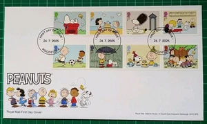 2025 Peanuts Royal Mail FDC Woodstock NP FDI Postmark - Picture 1 of 2
