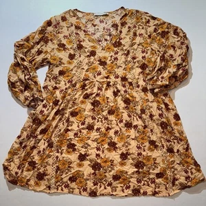 RusttyDustty Women’s Floral Dress Lightweight, 0XL Preppy Bohemian Cottagecore - Picture 1 of 7