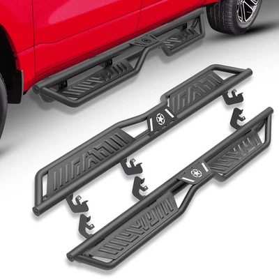 Running Boards For 2004-2025 Nissan Titan & 2016-2025 Titan XD CrewCab 2-Stair Foto 1 de 4