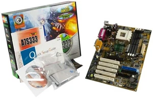 Mainboard Original New Box Asus A7S333 Socket462 3xDDR SiS745 5xPCI ATX - Picture 1 of 4