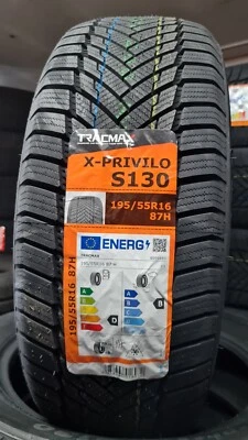Set 4 Pneumatici 3PMSF invernali 195/55/16 87H Tracmax gomme neve DOT24 Winter - Imagen 1 de 4