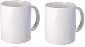 White Sublimation Plain Blank Coffee Mug Made of Ceramic - 11 Oz Each - Comes W - Picture 1 of 7