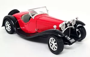 Burago 1/24 - Bugatti Type 55 1932 Red / Black Diecast Scale Model Car - Picture 1 of 5