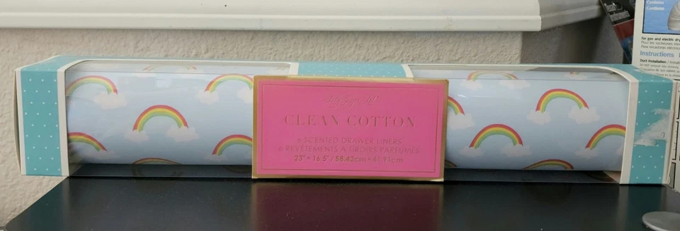 Lady Jayne Clean Cotton 6 Scented Drawer Liners Rainbows 23" x 16.5" - Image 1 of 4