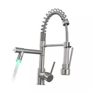 Commercial Pull Down Kitchen Faucet Sprayer with LED Kitchen Faucet Standard - Picture 1 of 7