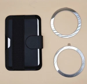 Magnetic Wallet MagSafe Grip and Strap to Prevent Card Dropping 2 Magnetic Sheet - Picture 1 of 10