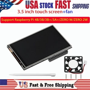 3.5 inch TFT LCD Display Touch Screen Monitor w/ Case For Raspberry Pi 3B+ 4B - Picture 1 of 19