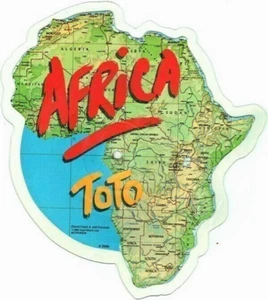 Mint / Unplayed Toto Africa Shaped Vinyl Picture Pic Disc 1983 CBS - Picture 1 of 2