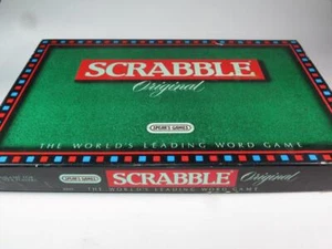 SCRABBLE GAME Green Plastic Trays J.W. Spears & Sons 1988 - Picture 1 of 4