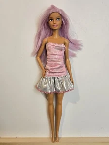 Mattel Barbie Doll 2014 Purple Hair Redress Restyle Ooak EUC C434G - Picture 1 of 11