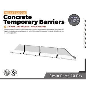 Yao's Studio LYT120016 1/120 Concrete Temporary Barriers For Model Railroads - Picture 1 of 2