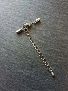 4 juegos de tapas de extremo de acero inoxidable para collares de cable de 2 mm con extensor (tapas de 2,5 mm) - Imagen 1 de 5