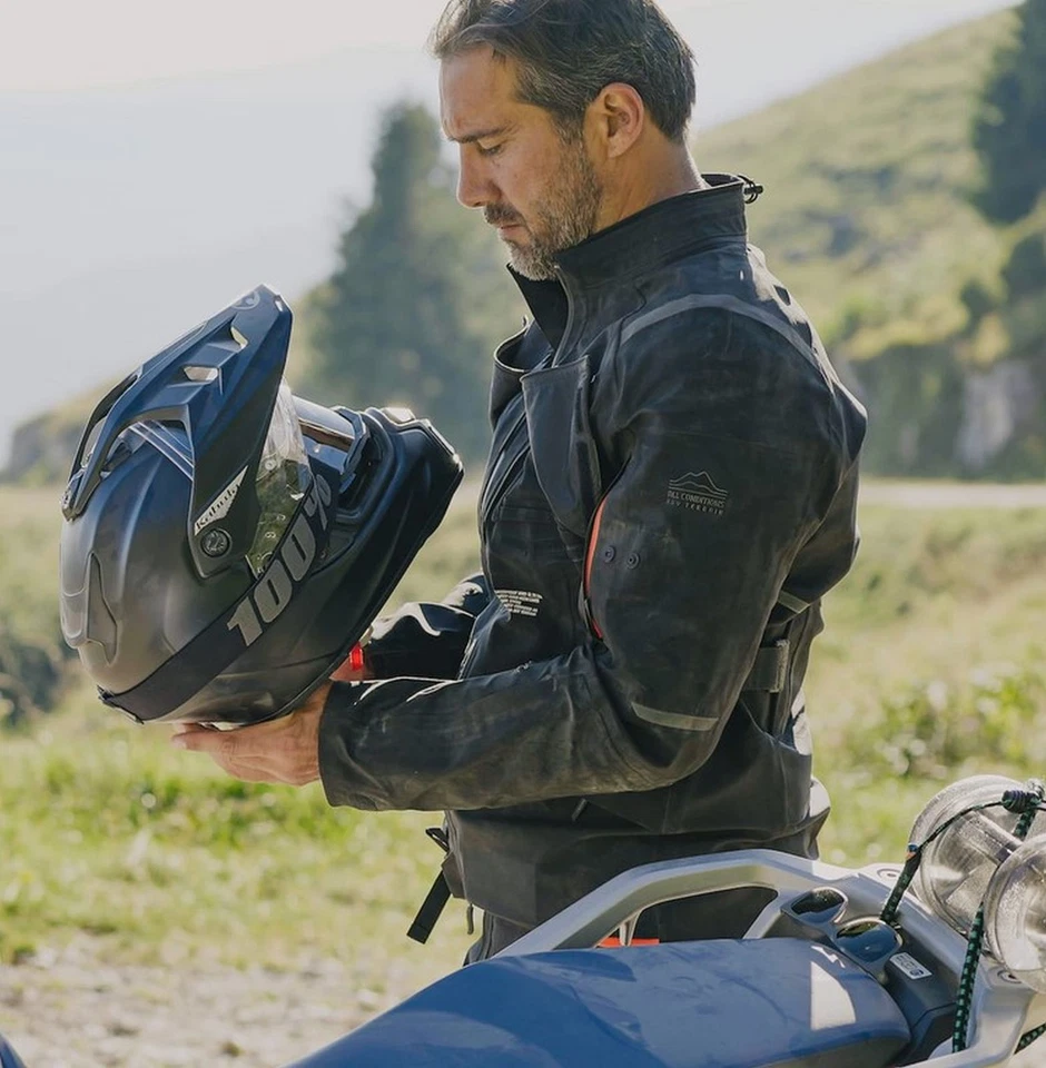 Motorcycle Helmet Enduro Kabuto Geosys IN Fiber Ece 22-06 Black - Image 1 of 1