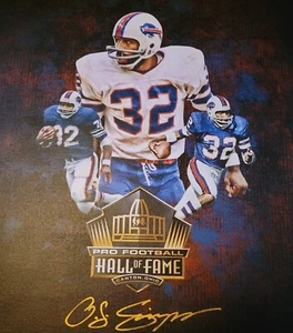 OJ Simpson Singed 16 x 20 Canvass HoF Edition Limited Edition #10 of 10 JSA WCOA - Bild 1 von 8