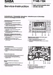 Saba Service Manual für CD 360 / CD 362  Copy - Picture 1 of 1