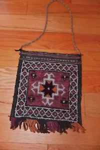 Turkish Turkoman Persian Khamseh Wool Bag Tribal Rug Turkish - Antique - Picture 1 of 4