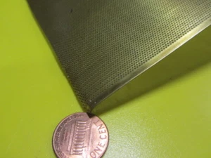 Brass Perforated Staggered Sheet, .016" Thick x 24" x Per Ft", .020" Hole Dia. - Picture 1 of 12