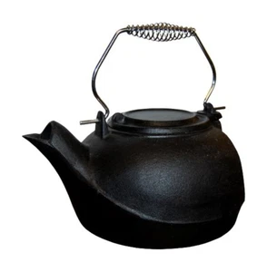 Großer Gusseisen Luftbefeuchter Wasserkocher Kamin Wasserkocher Herz Teekanne Gusswasserkocher - Bild 1 von 1