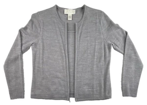 Norton McNaughton Full Zip Cardigan Sweater Womens Small Gray Half Shell - Picture 1 of 9