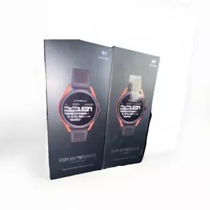 Emporio Armani Men's Smartwatch Gen 5 Touchscreen Silicone Smartwatch - Picture 1 of 2