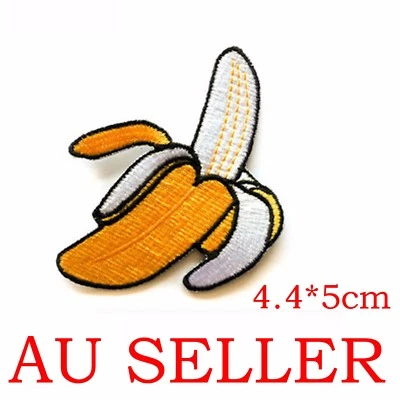 Banana Patch Embroidered Sew Iron On Badge Clothes Fabric Applique DIY OZ - Image 1 of 4