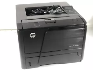 HP Laserjet Pro 400 M401n Workgroup Laser Printer With Cables + Black Ink Toner - Picture 1 of 12
