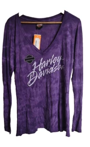 2012 Harley Davidson Sioux Falls SD J & L HD Dealer Womens 2XL LS Tee NWT - Picture 1 of 4