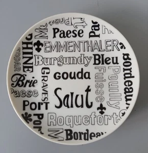 VGT 1976 Seymour Mann Wine & Cheese Plates.  Set Of 4. 6.5" Round. - Picture 1 of 4