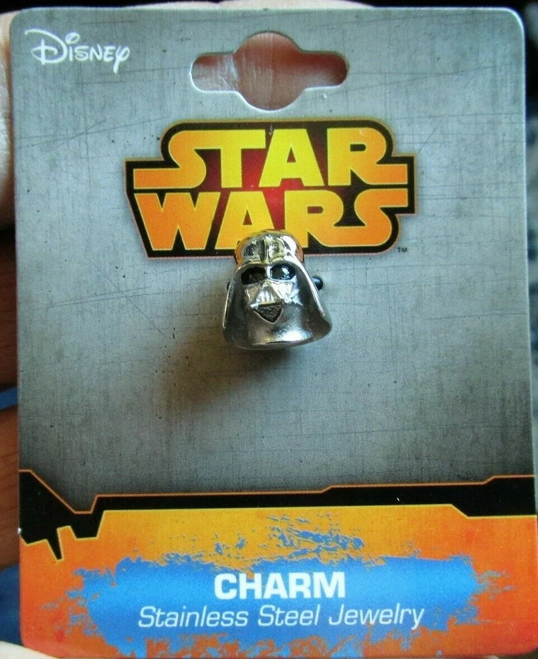 Disney Star Wars Darth Vader Helmet 3d Stainless Steel Charm Bead