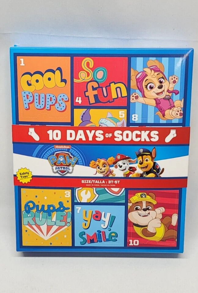 Disney Princess Toddler Girls 10 Days of Socks 10-Pack Sizes 2T-5T