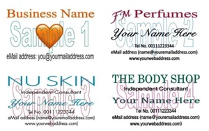 Body Shop Etsy FM Parfums Nu Skin Younique Consultants 50 Visitenkarten dgo - Bild 1 von 5