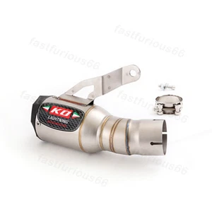 60.5mm Exhaust Muffler Pipe For BMW S1000RR 19-2023 S1000R 21-23 Motorcycle Tips - Picture 1 of 8