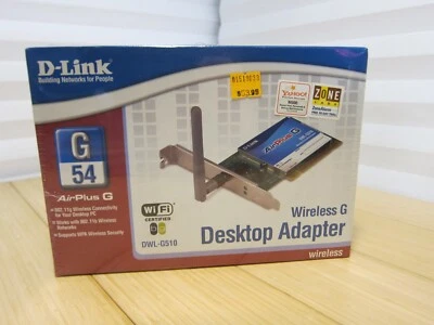 Adaptador de PC de escritorio D-Link Wireless G AirPlus 54Mbp 802.11g DWL-G510 NUEVO Foto 1 de 4