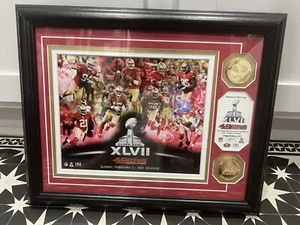 HIGHLAND MINT FRAMED NFL SAN FRANCISCO 49ERS  SUPER BOWL CHAMPIONSHIPS PLAQUE - Picture 1 of 6