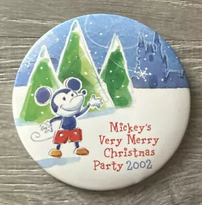 Walt Disneys Mickey's Very Merry Christmas Party 2002 Pin-Back Button - Bild 1 von 2