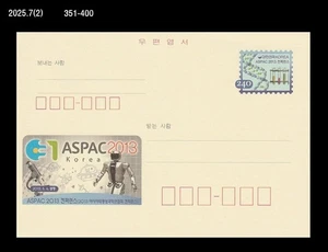 Robot,Science,ASPAC 2013 Conference,Chemistry,Korea Postal Card,PSC,DNA - Picture 1 of 1