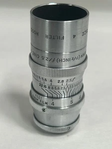 Vtg Wollensak 38mm f/2.5 1-1/2" Telephoto Cine Raptar Movie Camera Lens (A10) - Picture 1 of 8