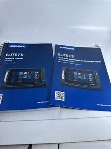Lowrance Navico Elite FS Buscador de Peces Manual de Usuario y Guía Rápida Guías de Fábrica - Imagen 1 de 3