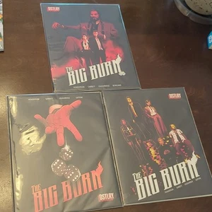 2025 DSTLRY The Big Burn #1-3, 1sts, A Cvrs Set Completo/Esegui Henderson Garbett - Foto 1 di 8