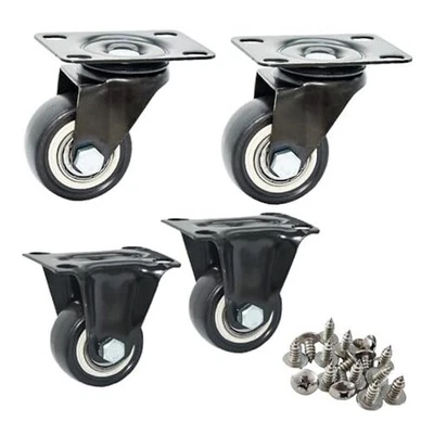 1.5英寸重型PU脚轮-400磅容量,双球 — 第 1/4 张图片